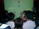 ..the combination of YMCK and the visuals are fantastic! Animated Super ninetendo cartoon figures of the band swirl around as YMCK play their chip music jazz pop!